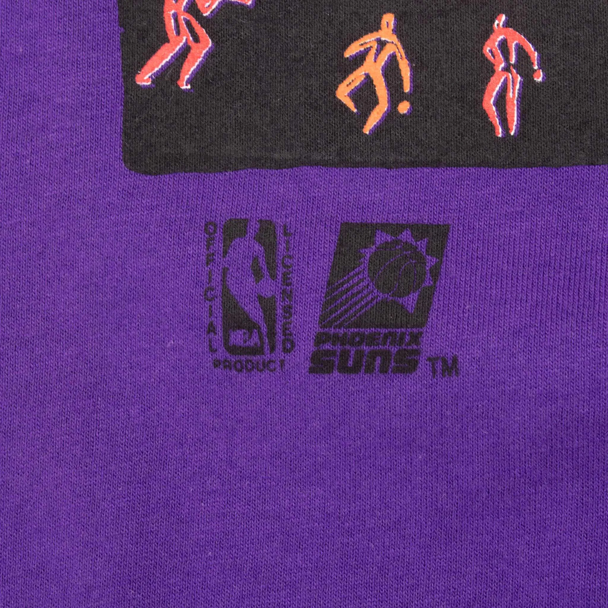 VINTAGE NBA PHOENIX SUNS 1990S PURPLE TEE SHIRT 2XL MADE IN USA