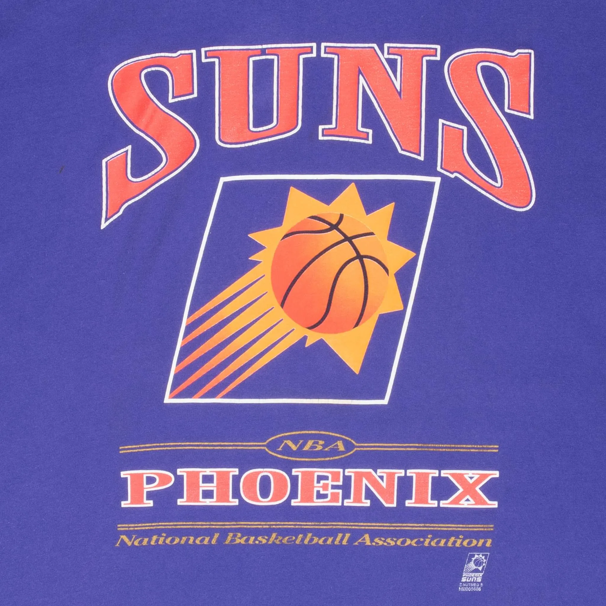 VINTAGE NBA PHOENIX SUNS 1990S PURPLE TEE SHIRT 2XL