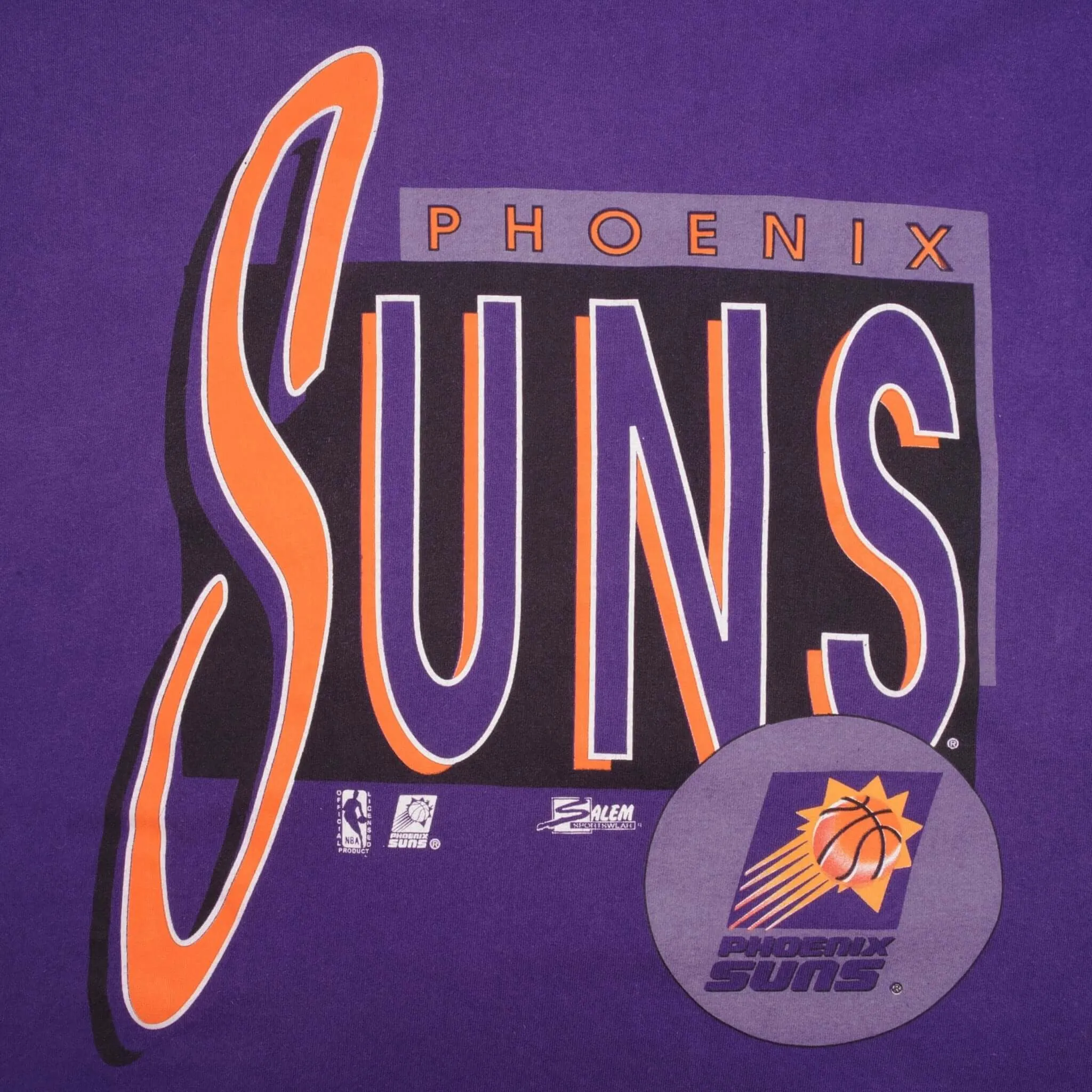 VINTAGE NBA PHOENIX SUNS 1990S TEE SHIRT SIZE XL MADE IN USA