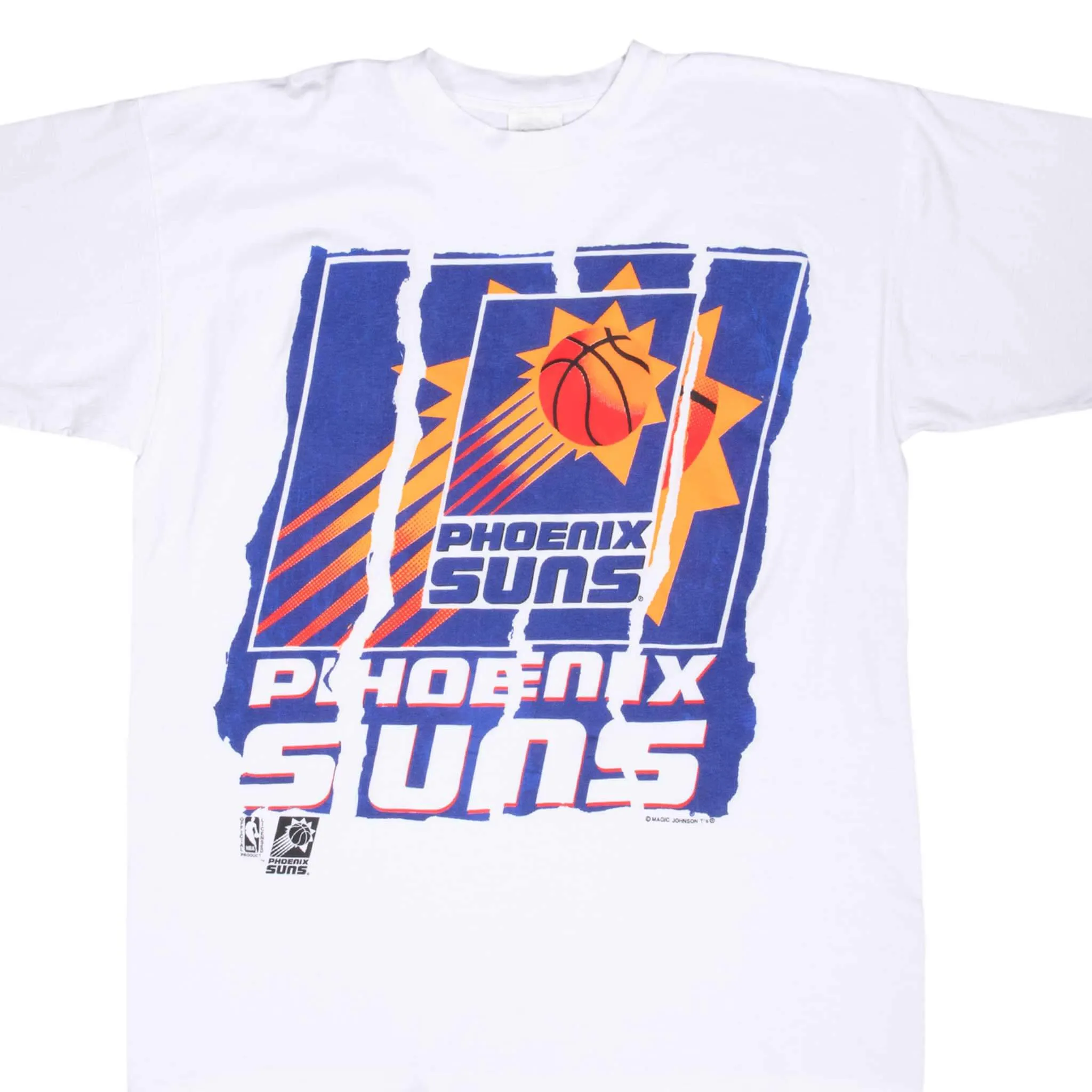 VINTAGE NBA PHOENIX SUNS 1990S WHITE TEE SHIRT XL