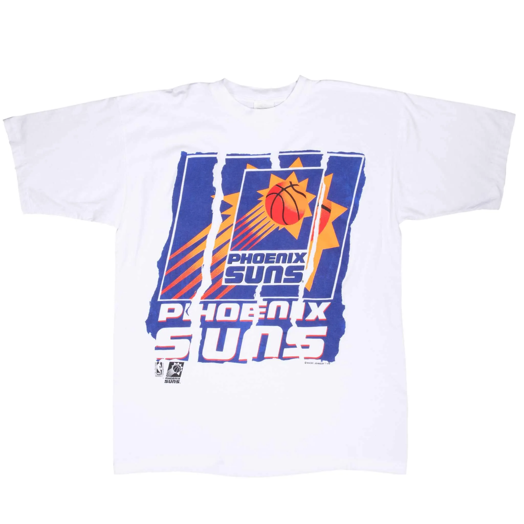 VINTAGE NBA PHOENIX SUNS 1990S WHITE TEE SHIRT XL
