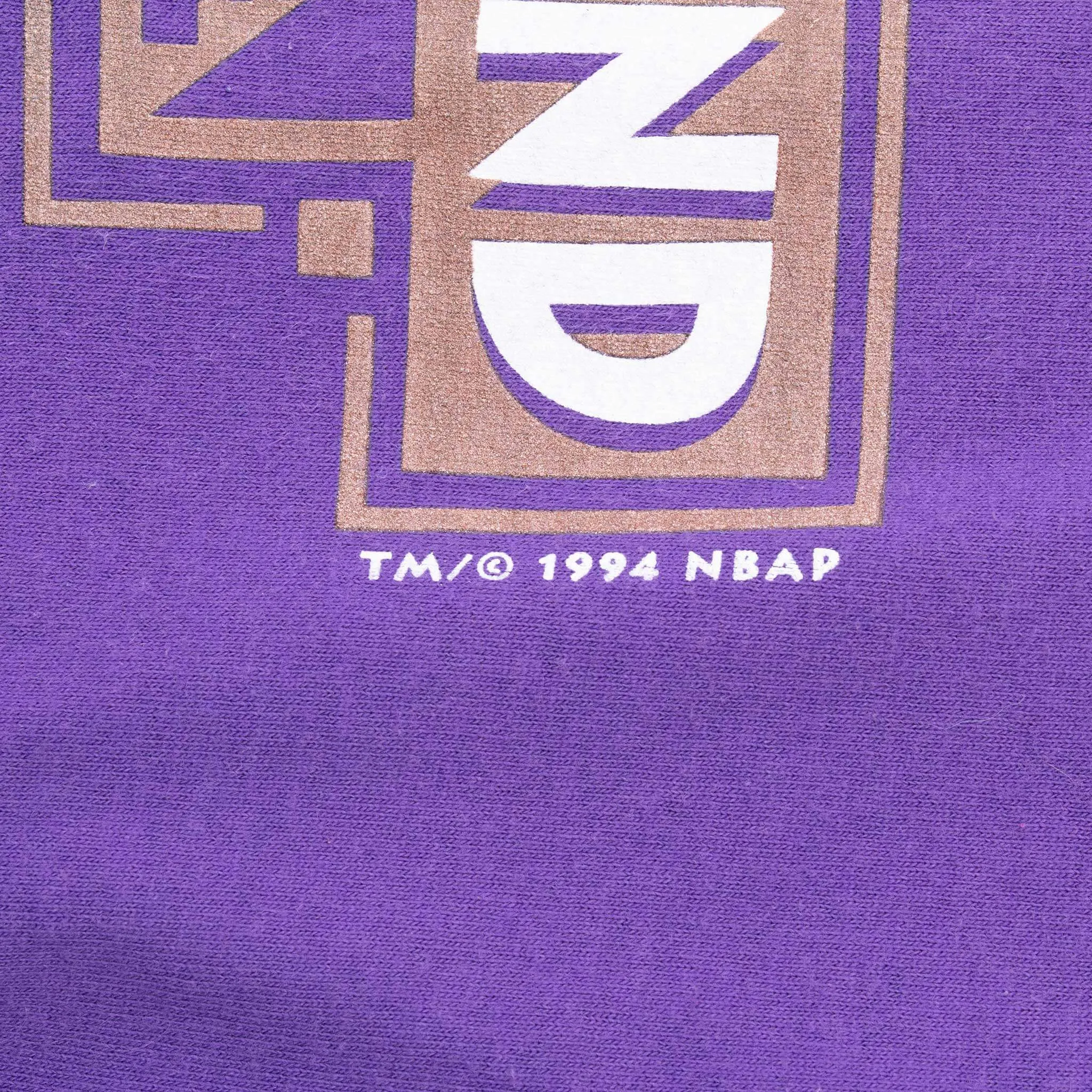 VINTAGE NBA PHOENIX SUNS ALL STAR WEEKEND 1995 PURPLE TEE SHIRT LARGE MADE USA