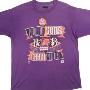 VINTAGE NBA PHOENIX SUNS CHAMPIONS 1993 TEE SHIRT SIZE XL MADE IN USA