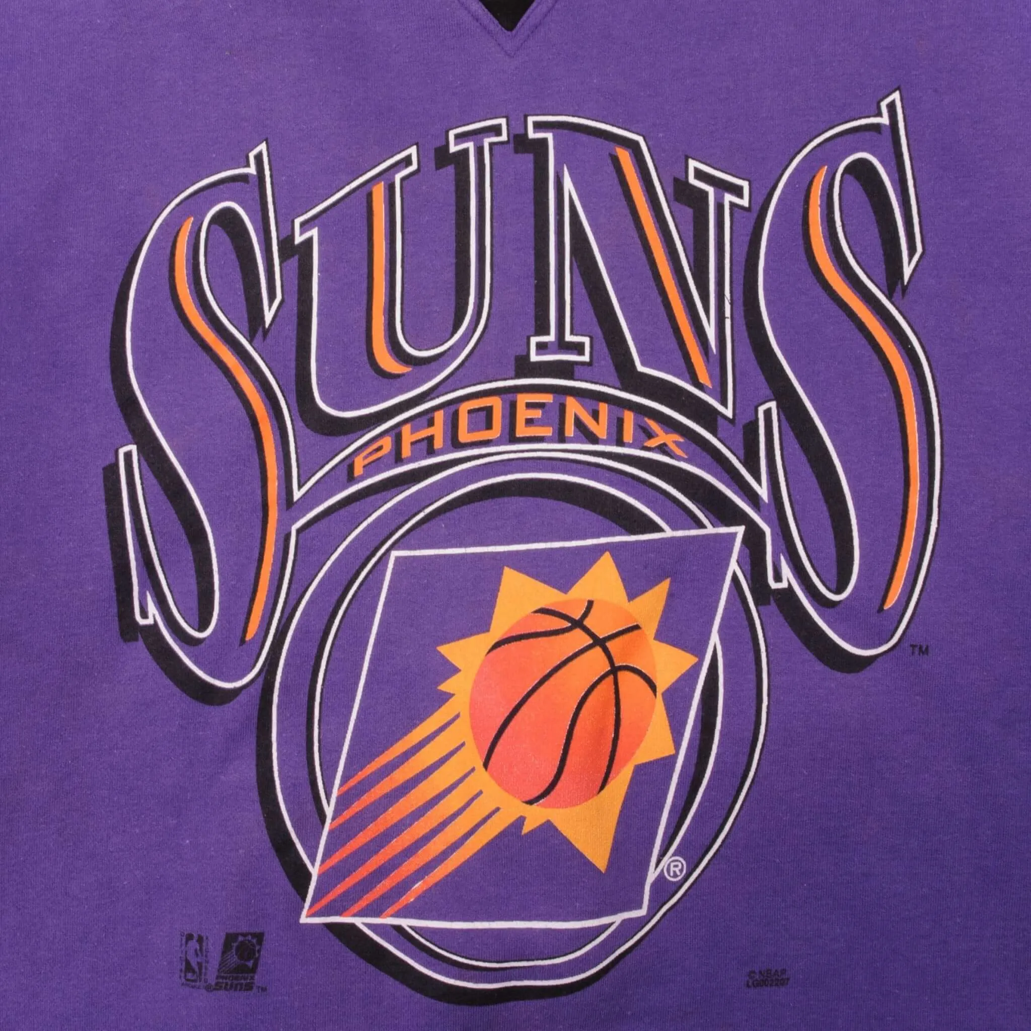 VINTAGE NBA PHOENIX SUNS LOGO 7 SWEATSHIRT 1990S SIZE XL