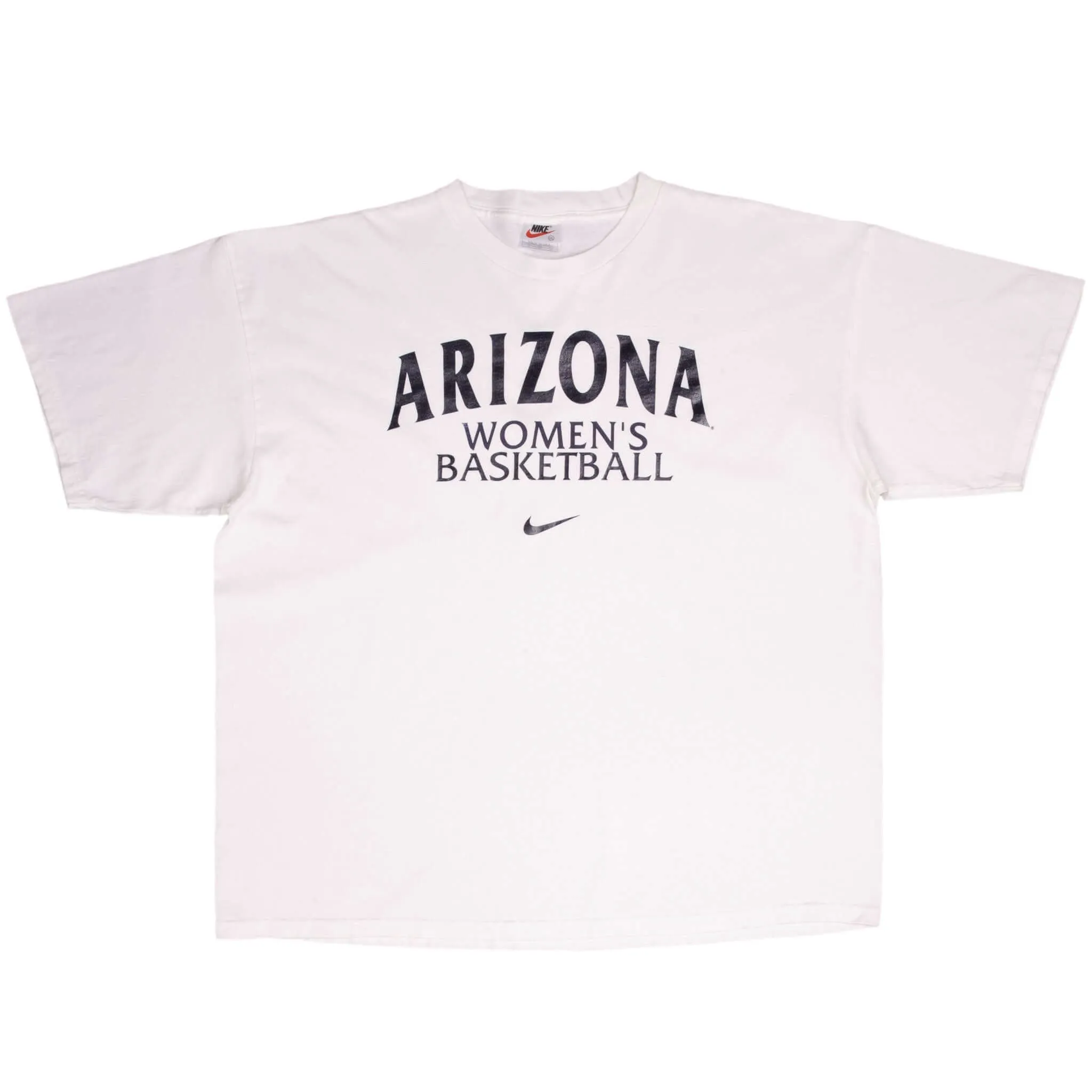 VINTAGE NCAA NIKE ARIZONA WOMAN BASKETBALL SWOOSH 1990S TEE SHIRT 2XL