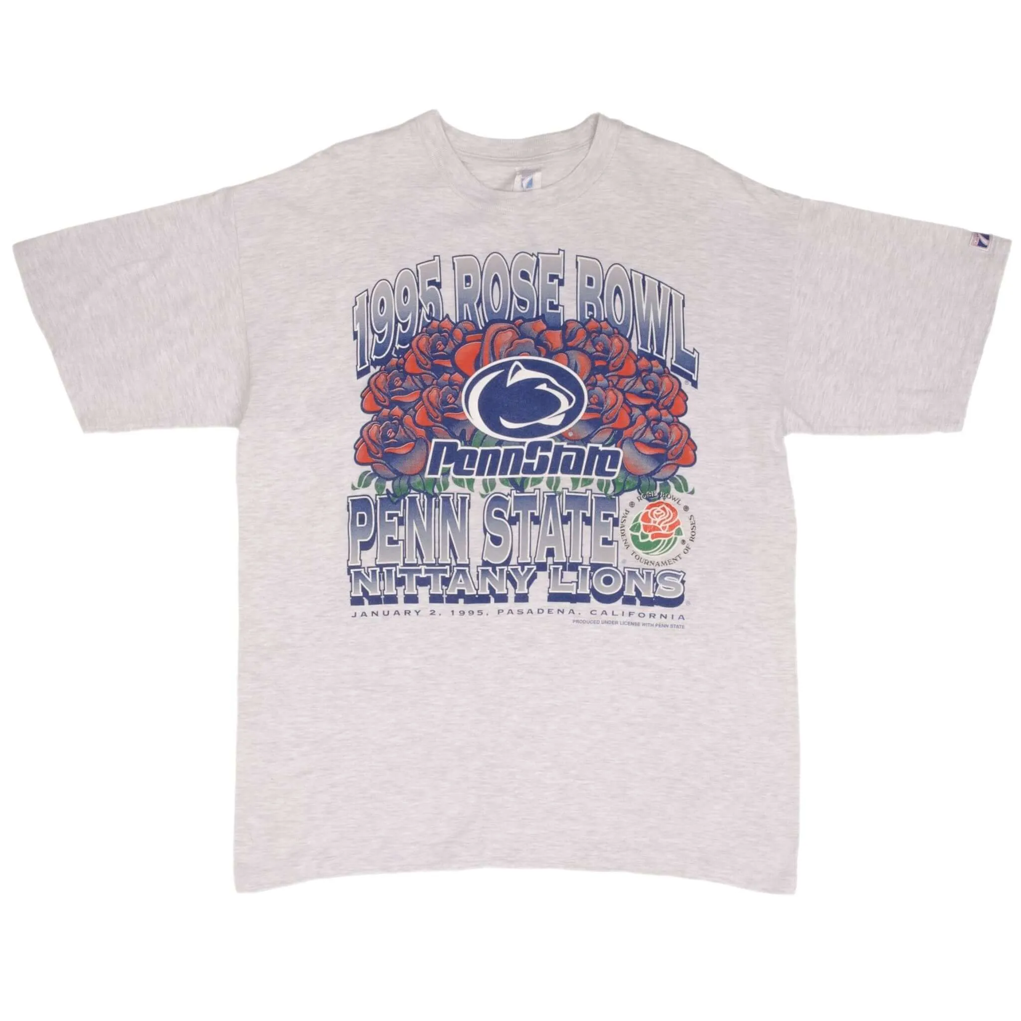 VINTAGE NCAA PENN STATE NITTANY LIONS ROSE BOWL 1995 TEE SHIRT XL MADE IN USA