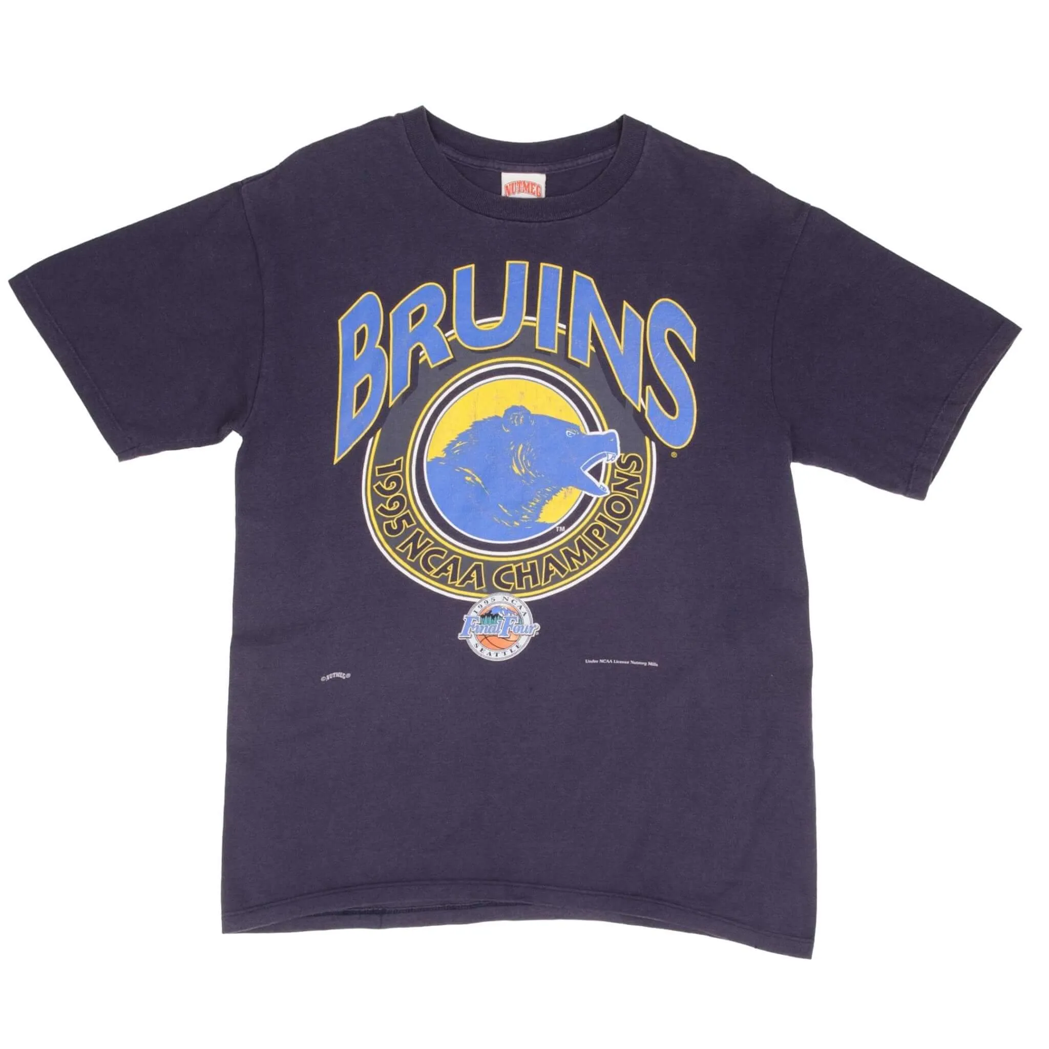 VINTAGE NCAA UCLA BRUINS BASKETBALL CHAMPIONS 1995 TEE SHIRT LARGE MADE IN USA
