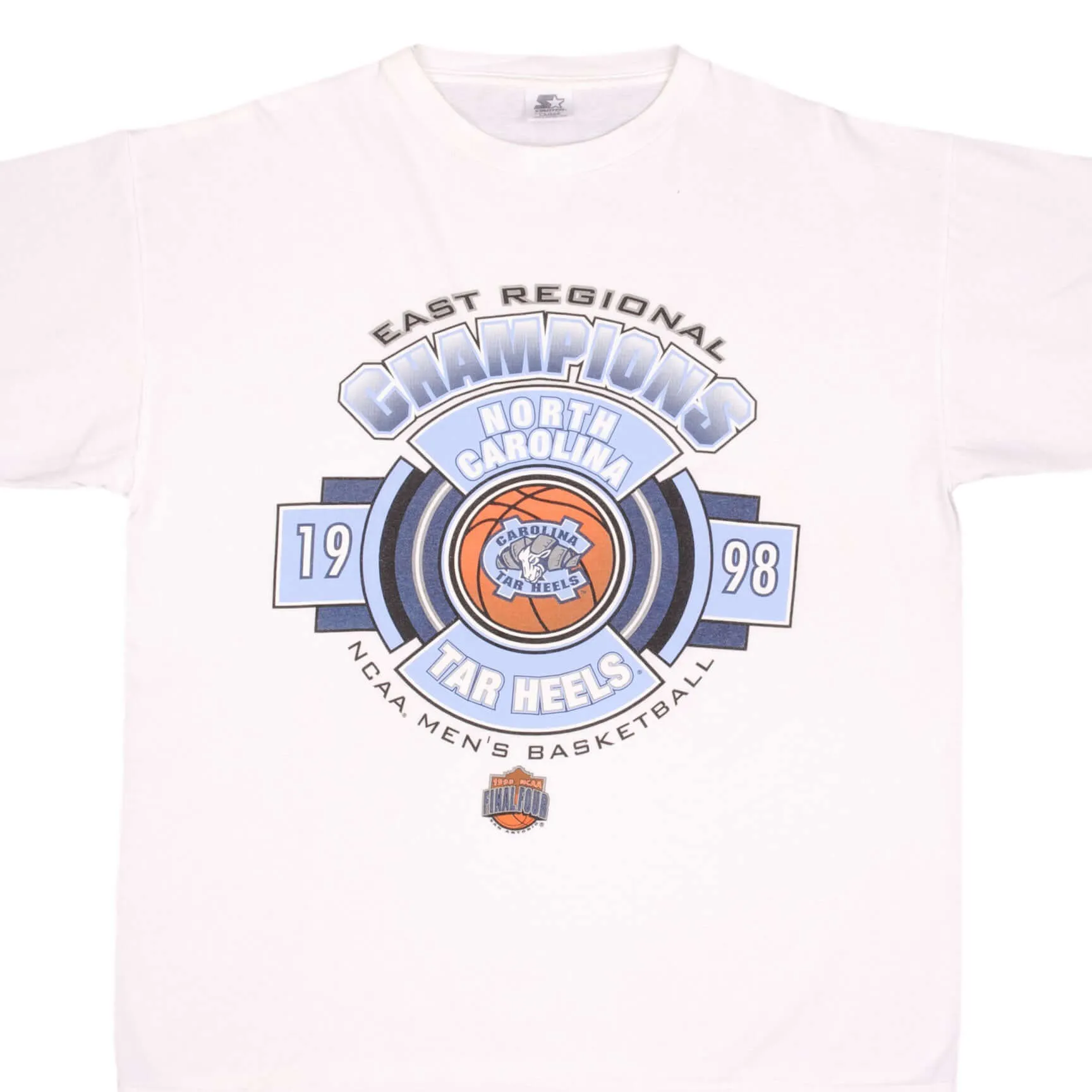 VINTAGE NCAA UNC NORTH CAROLINA TAR HEELS BASKETBALL CHAMPS 1998 TEE SHIRT LARGE