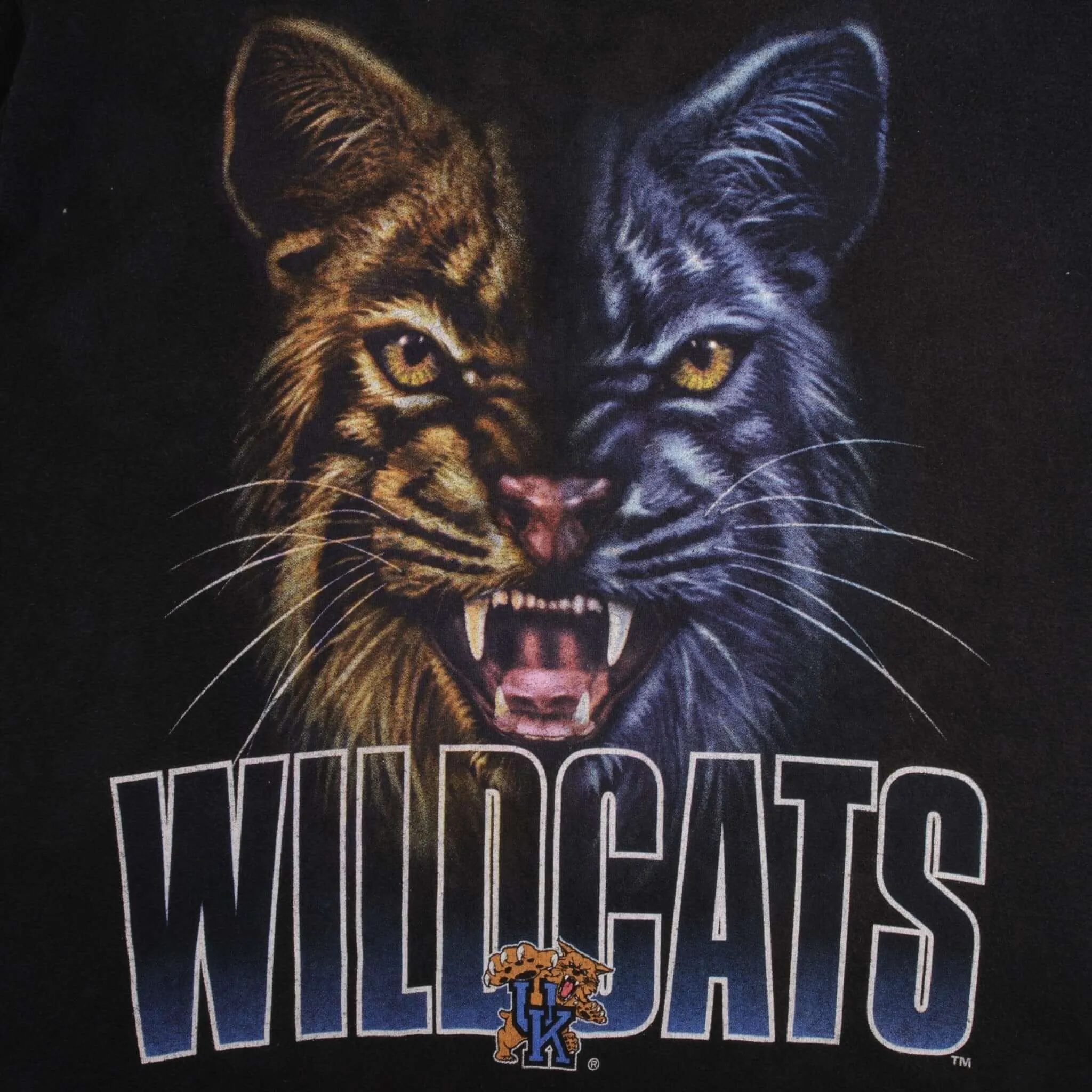 VINTAGE NCAA UNIVERSITY OF KENTUCKY WILDCATS TEE SHIRT 1990S SIZE XL MADE IN USA