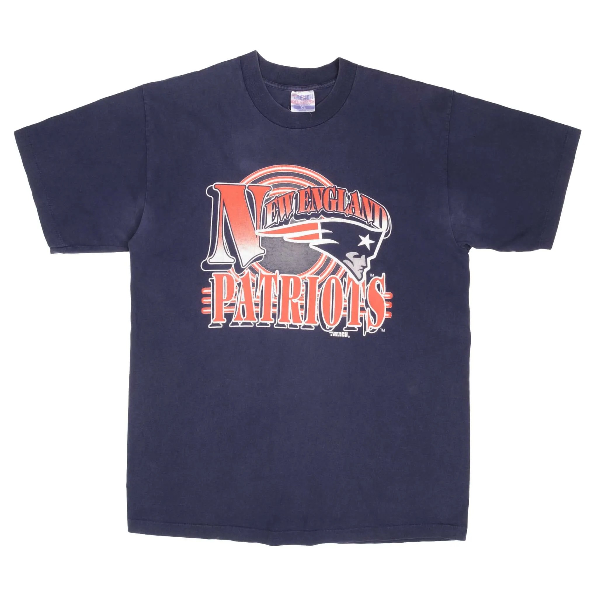 VINTAGE NFL NEW ENGLAND PATRIOTS 1990S TEE SHIRT SIZE LARGE MADE IN USA