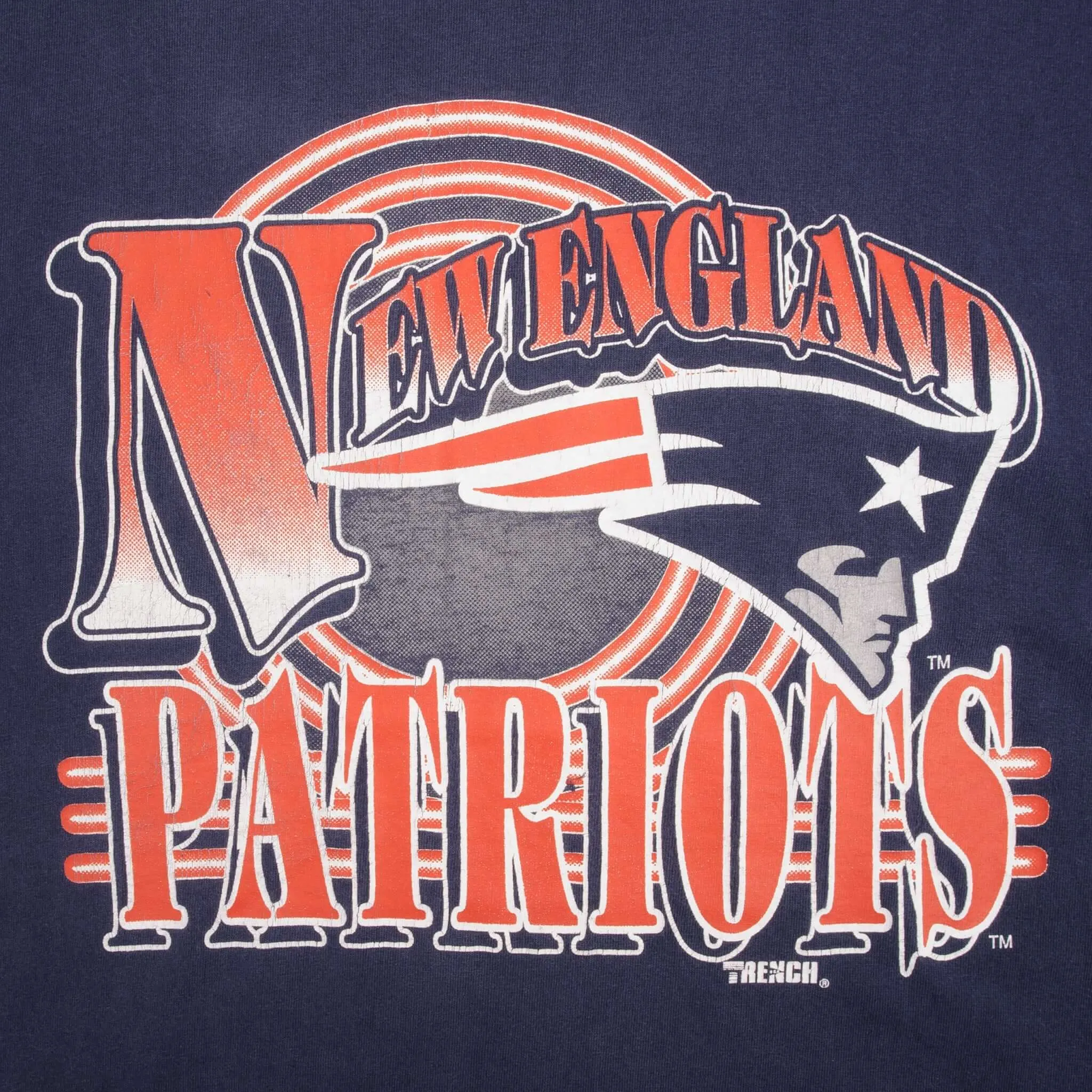 VINTAGE NFL NEW ENGLAND PATRIOTS 1990S TEE SHIRT SIZE LARGE MADE IN USA