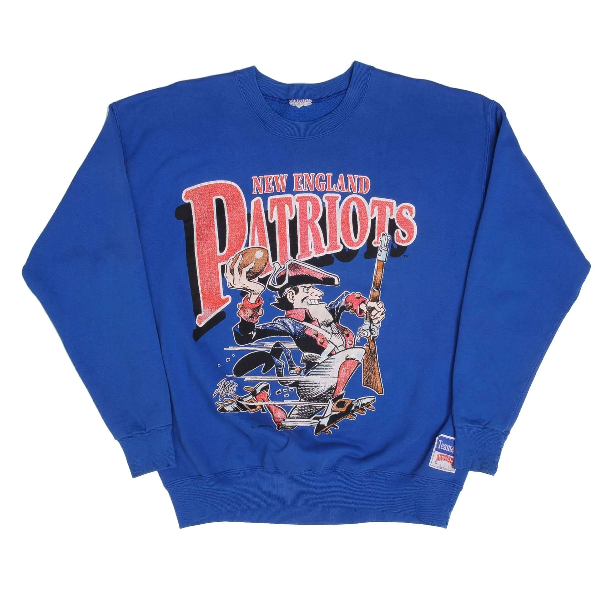 VINTAGE NFL NEW ENGLAND PATRIOTS SWEATSHIRT 1988 XL MADE USA