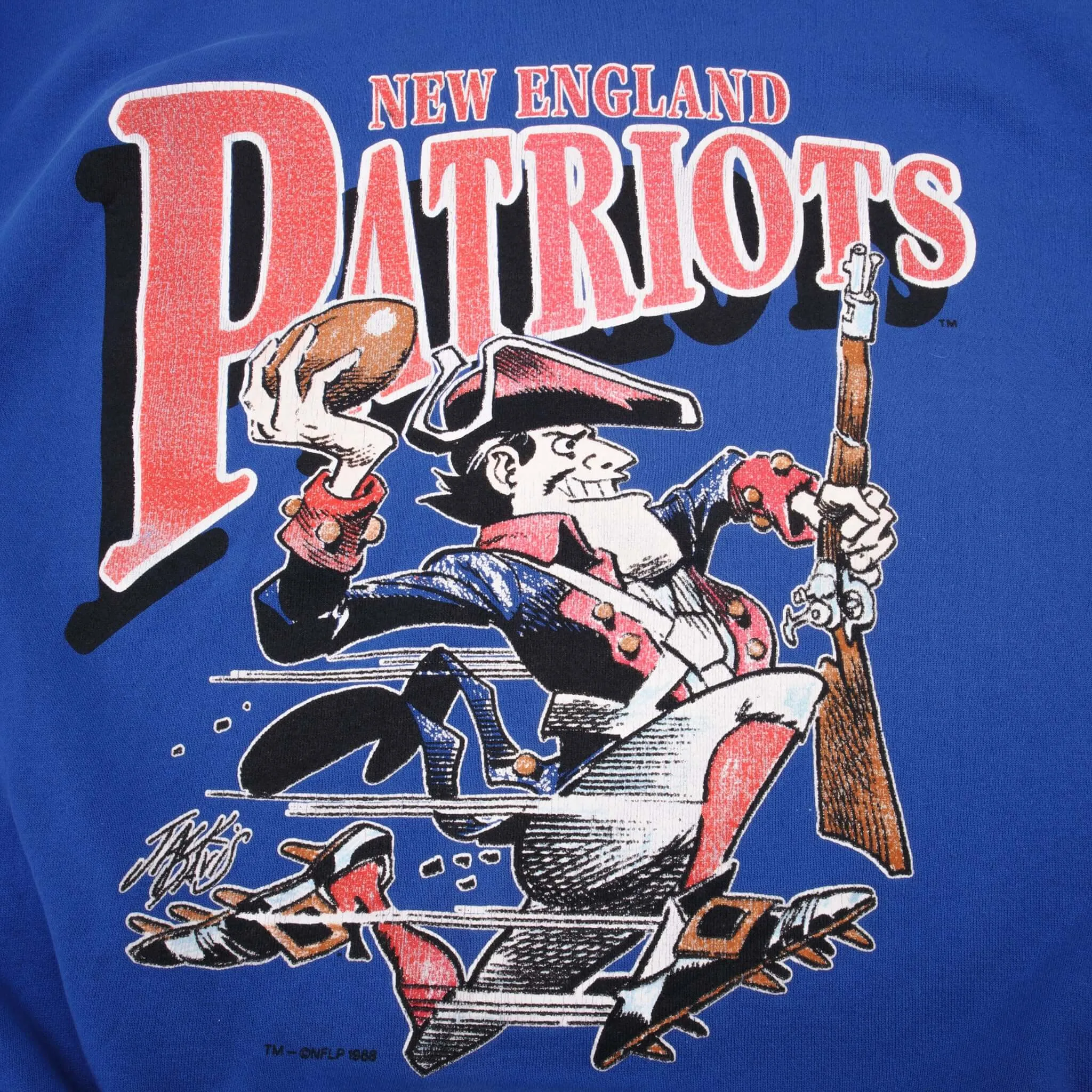 VINTAGE NFL NEW ENGLAND PATRIOTS SWEATSHIRT 1988 XL MADE USA