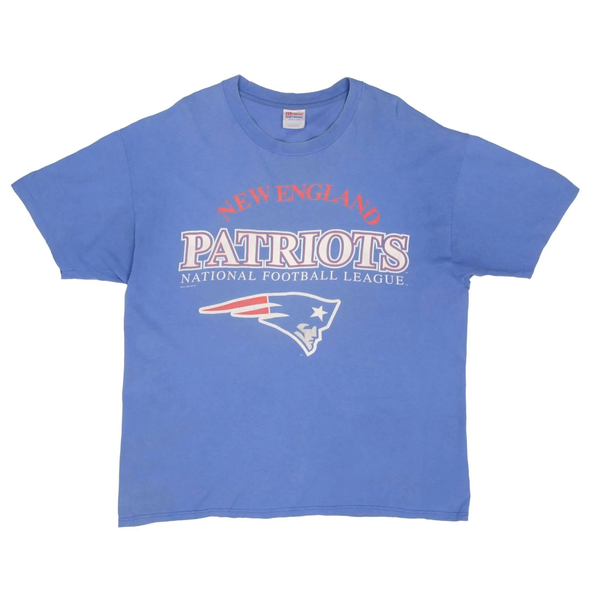 VINTAGE NFL NEW ENGLAND PATRIOTS TEE SHIRT 1996 SIZE XL MADE IN USA