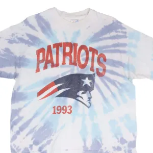 VINTAGE NFL TIE DYE NEW ENGLAND PATRIOTS TEE SHIRT 1993 SIZE XL MADE IN USA