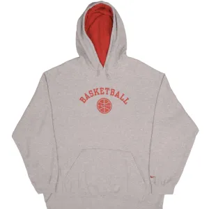 VINTAGE NIKE SWOOSH BASKETBALL GREY HOODIE SWEATSHIRT 2000S SIZE XL