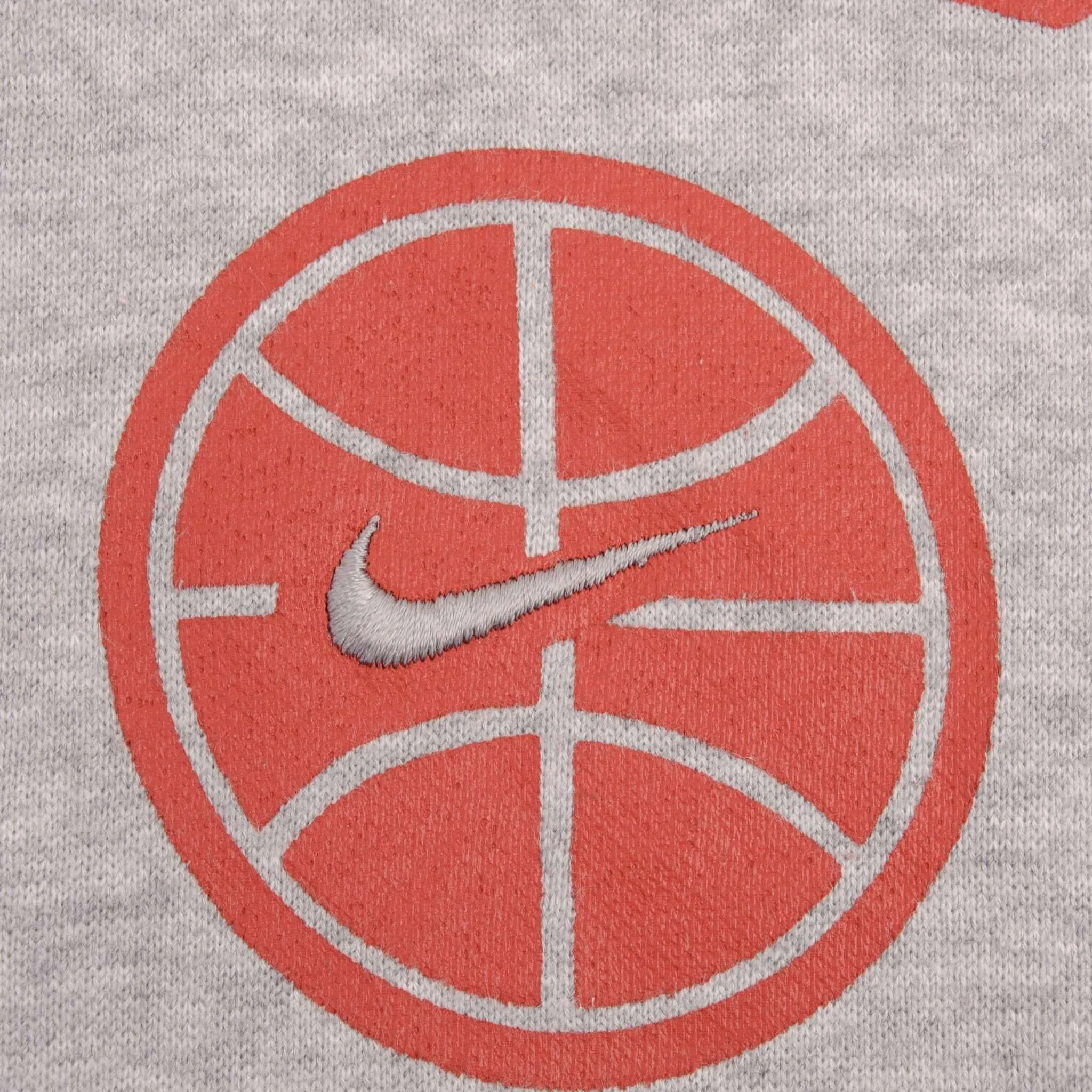 VINTAGE NIKE SWOOSH BASKETBALL GREY HOODIE SWEATSHIRT 2000S SIZE XL