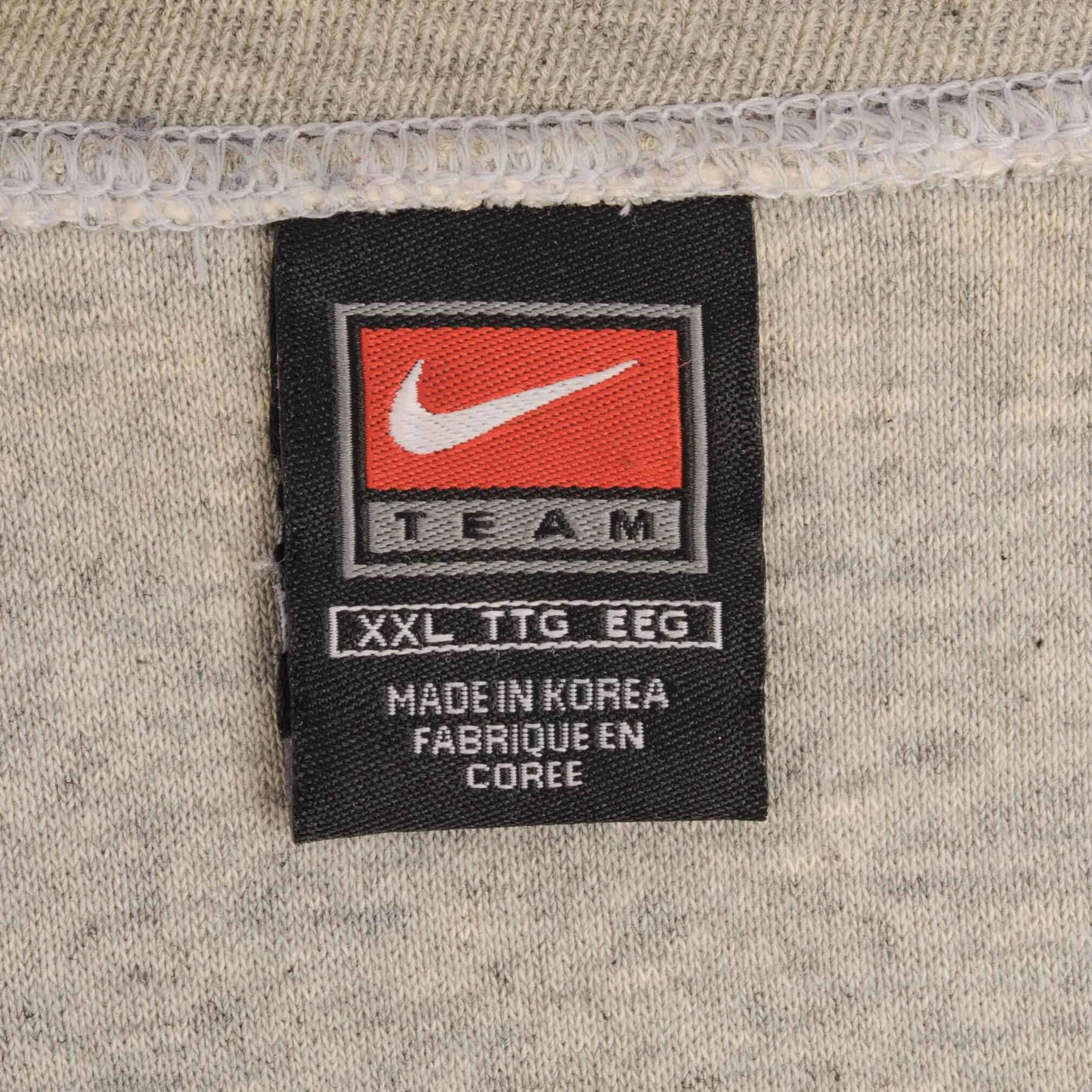 VINTAGE NIKE US NAVY BASKETBALL SPELLOUT GREY SWEATSHIRT 1990S SIZE 2XL
