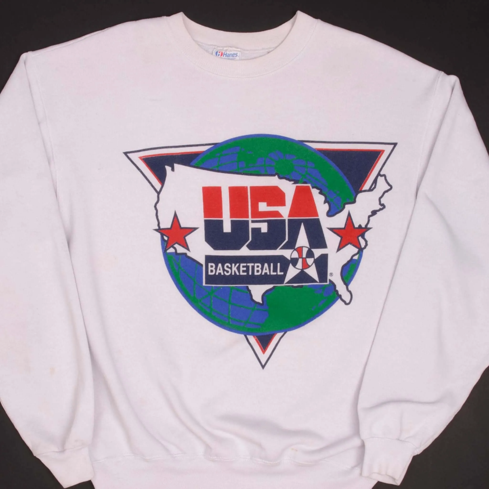 VINTAGE TEAM USA BASKETBALL NBA SWEATSHIRT 1980S SIZE XL MADE IN USA