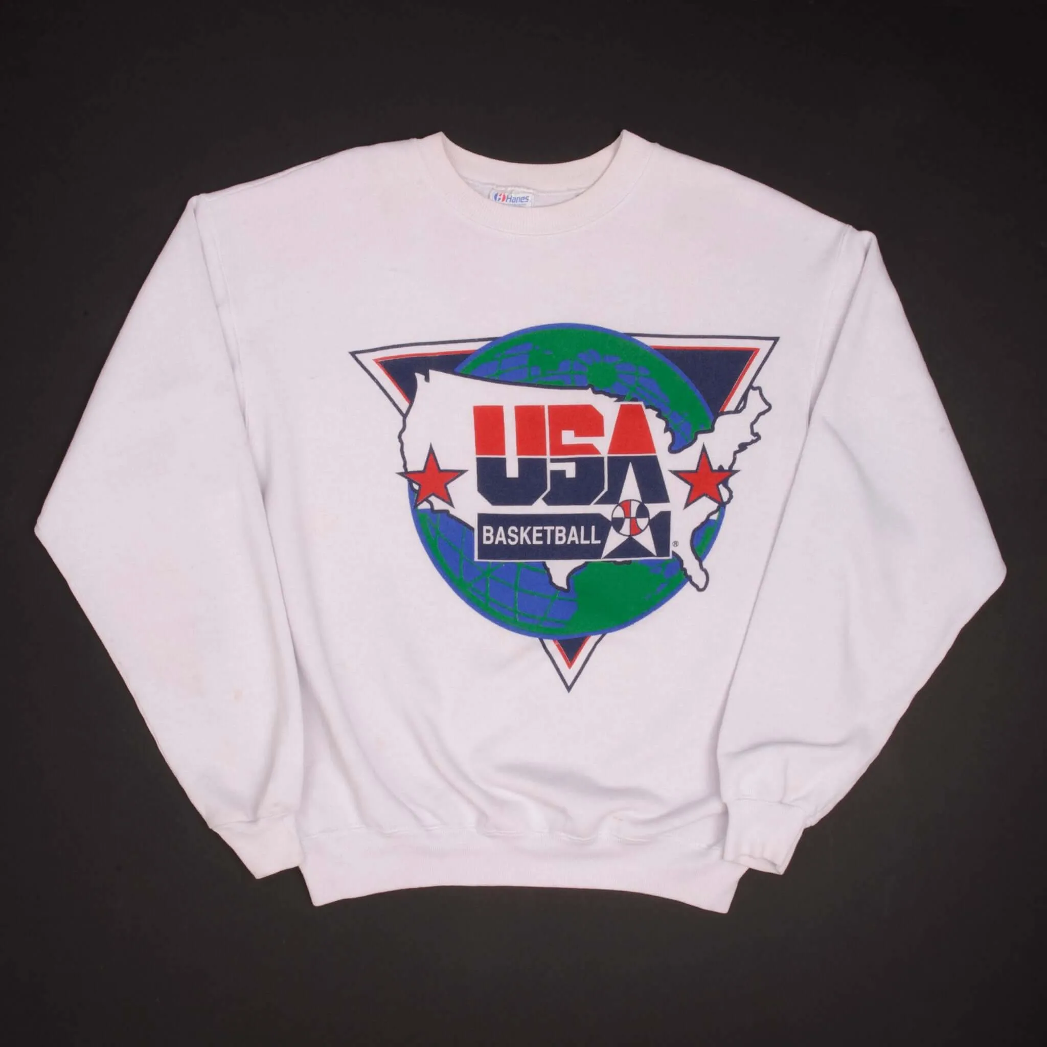 VINTAGE TEAM USA BASKETBALL NBA SWEATSHIRT 1980S SIZE XL MADE IN USA