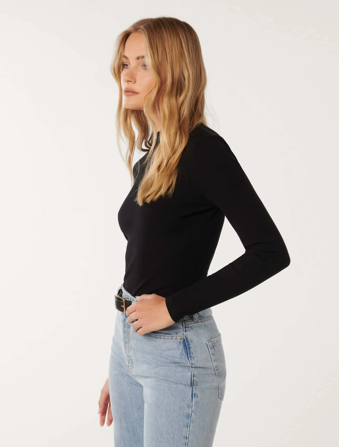 Winona Rib Long Sleeve Top